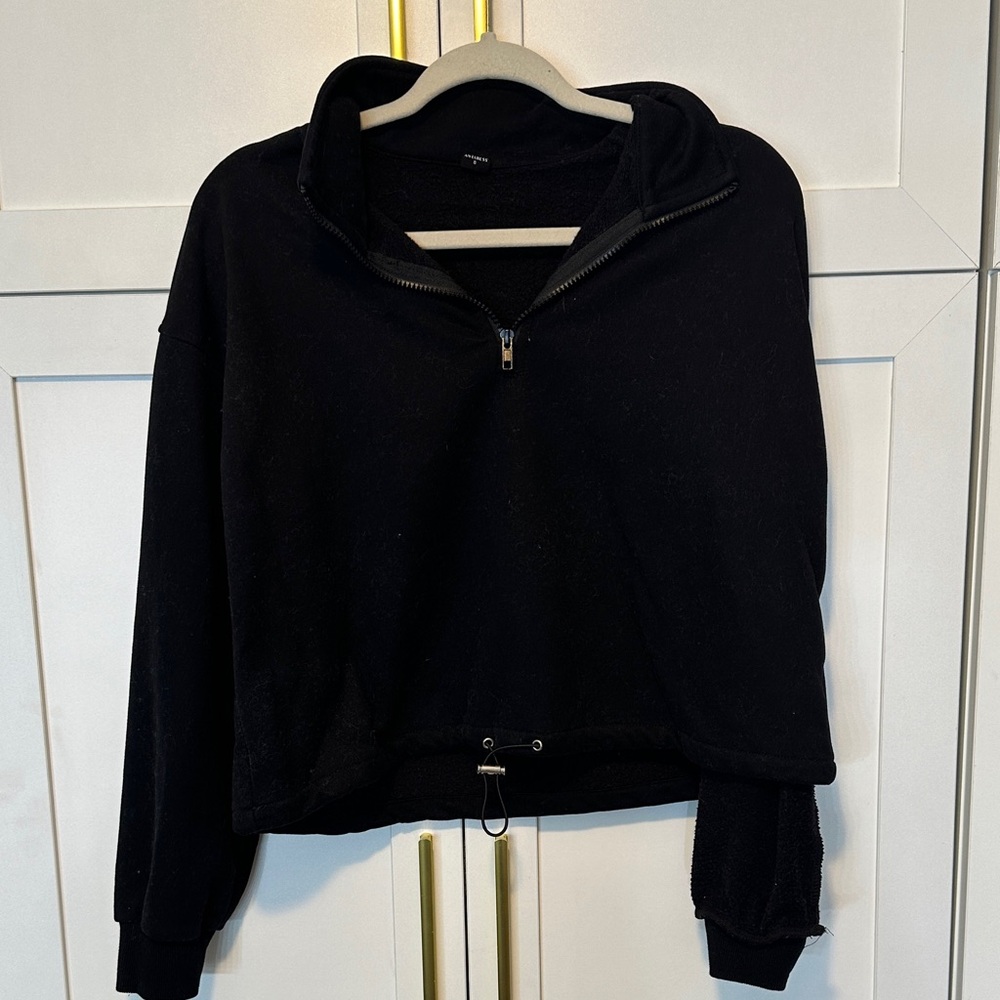 Black Women's Zip-Up Hoodie